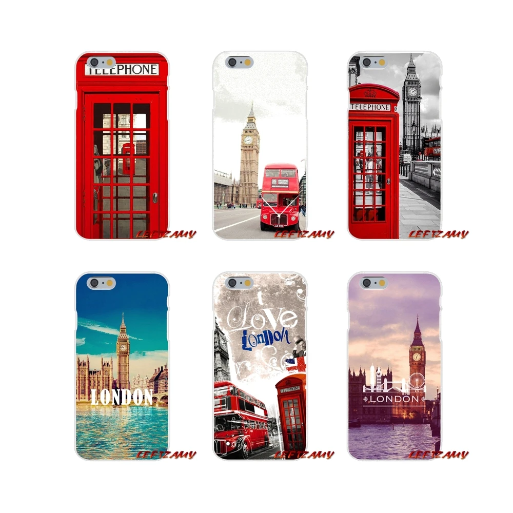 For iPhone X 4 4S 5 5S 5C SE 6 6S 7 8 Plus Accessories Phone Cases Covers London big ben Bus | Мобильные телефоны и