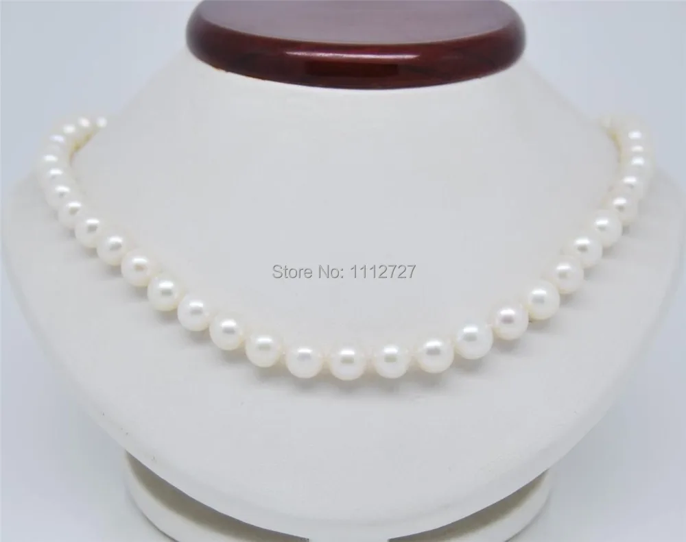 Модные бусины 8 мм для ожерелья с белым морским жемчугом модные украшения девочек