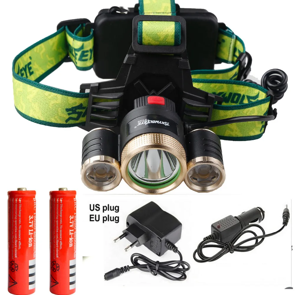 6000LM LED Headlamp XML T6 4 Modes Rechargeable Headlight Head Lamp Spotlight +2X18650 Battery +charger For Hunting
6000LM LED Headlamp XML T6 4 Modes Rechargeable Headlight Head Lamp Spotlight +2X18650 Battery +charger For Hunting