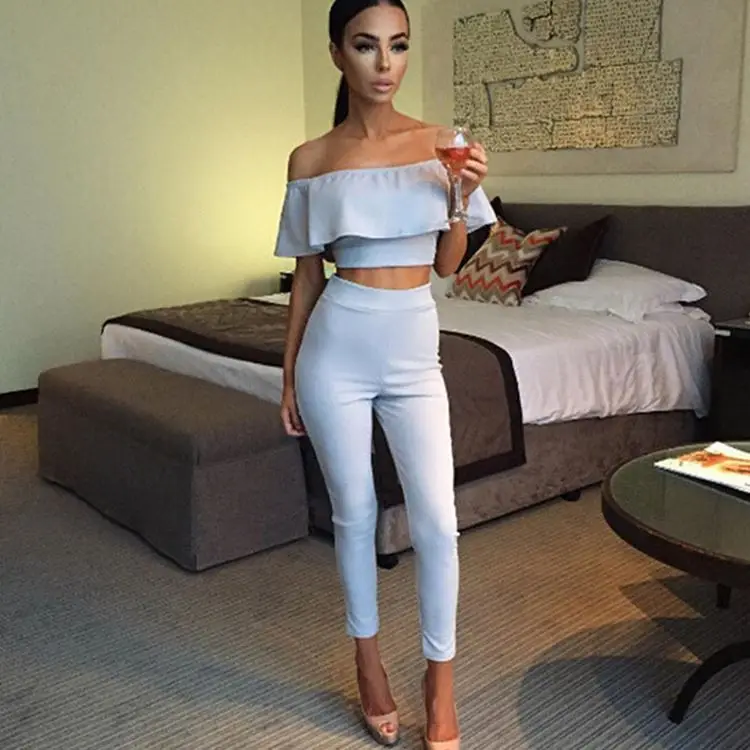 Hot Sale 2018 Cotton New Arrival Burst Of Women's Pure Color Lotus Leaf Short-sleeved Shirt + Tight Trousers Two Sets Of Women
Hot Sale 2018 Cotton New Arrival Burst Of Women's Pure Color Lotus Leaf Short-sleeved Shirt + Tight Trousers Two Sets Of Women