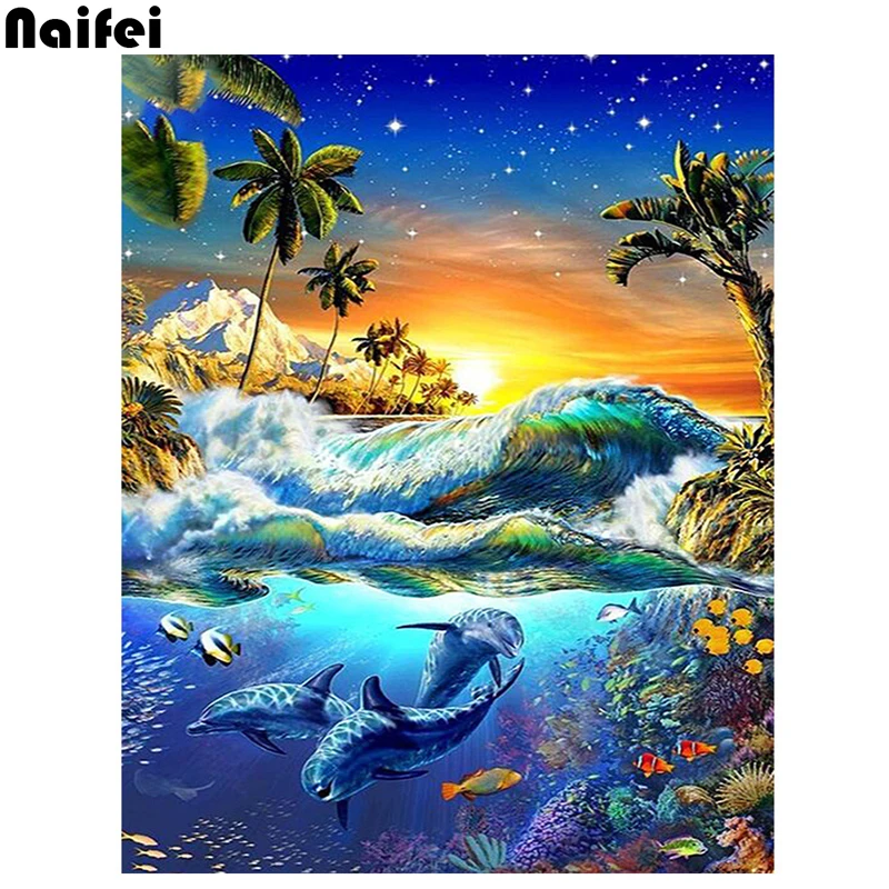 Diamond Embroidery Full Display Scenic Full Square Diamond Painting Animal Dolphin 5D DIY Cross Stitch Rhinestone Decor Home
Diamond Embroidery Full Display Scenic Full Square Diamond Painting Animal Dolphin 5D DIY Cross Stitch Rhinestone Decor Home