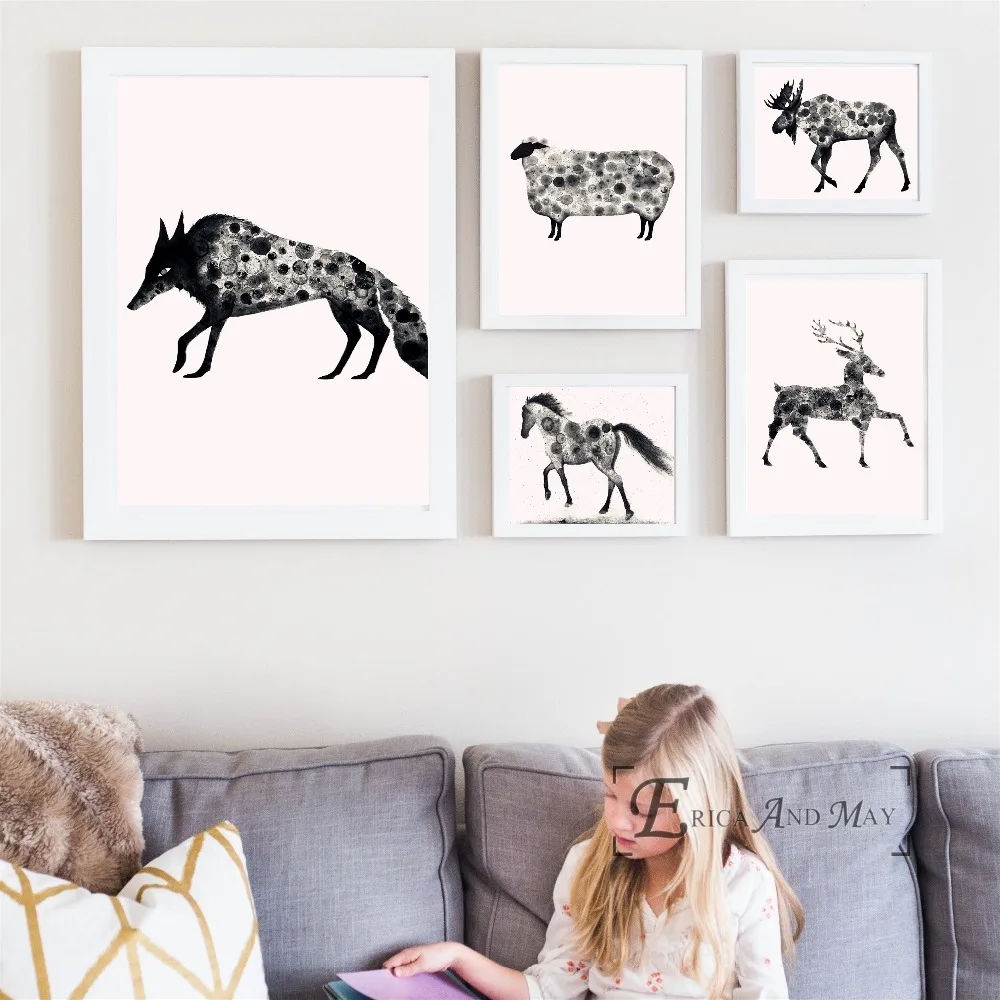 Moose Wolf Rabbit Animal Silhouette Canvas Prints Modern Painting Posters Wall Art Pictures For Living Room Decoration No Frame
Moose Wolf Rabbit Animal Silhouette Canvas Prints Modern Painting Posters Wall Art Pictures For Living Room Decoration No Frame