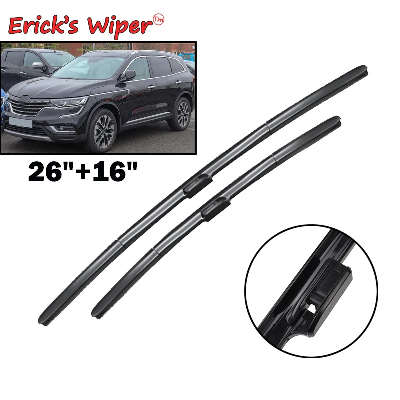 Erick's Wiper LHD Front Wiper Blades For Renault Koleos MK2 2016 - 2020 Windshield Windscreen Front Window 26"+16"
Erick's Wiper LHD Front Wiper Blades For Renault Koleos MK2 2016 - 2020 Windshield Windscreen Front Window 26"+16"