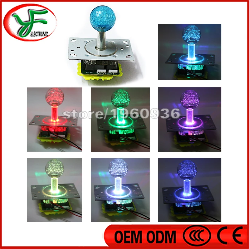 Colorful flashing 12V Illuminated LED joystick 5 Pin joystick 4/ 8 Way Arcade Fighting Stick fishing game machine joytick
Colorful flashing 12V Illuminated LED joystick 5 Pin joystick 4/ 8 Way Arcade Fighting Stick fishing game machine joytick