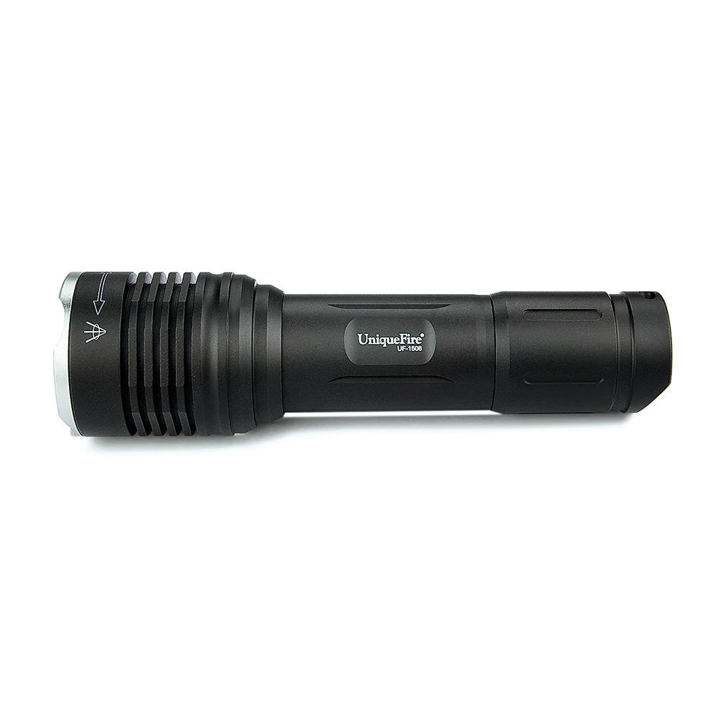 UniqueFire 3 Modes UF-1506 Green/Red/White Light Aluminum Rechargeable Zoom Super Bright Mini Led Flashlight Keychain (1*18650) | Освещение