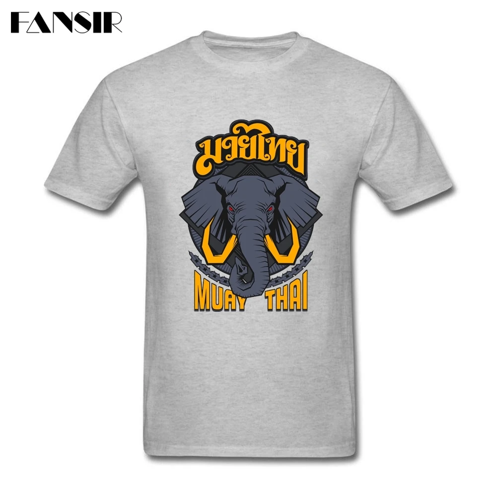 Swag слон Муай Тай футболка человек Изделие из хлопка с короткими рукавами на заказ