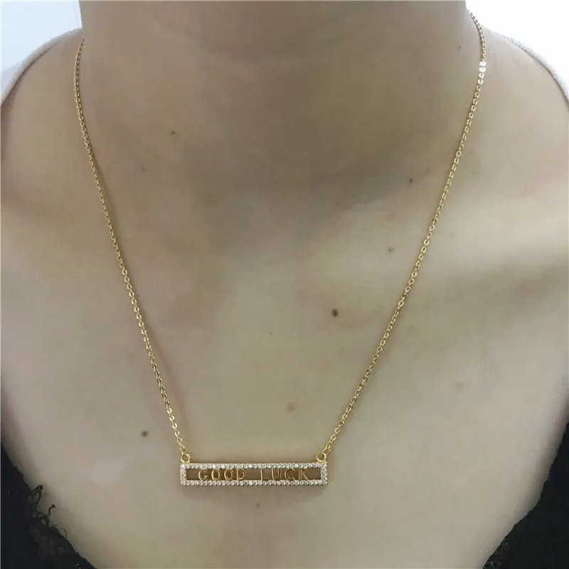 Vecalon Handmade Good Luck pendant 925 Sterling silver AAAAA zircon Pendants with necklace for Women Bridal Wholesale Jewelry
Vecalon Handmade Good Luck pendant 925 Sterling silver AAAAA zircon Pendants with necklace for Women Bridal Wholesale Jewelry