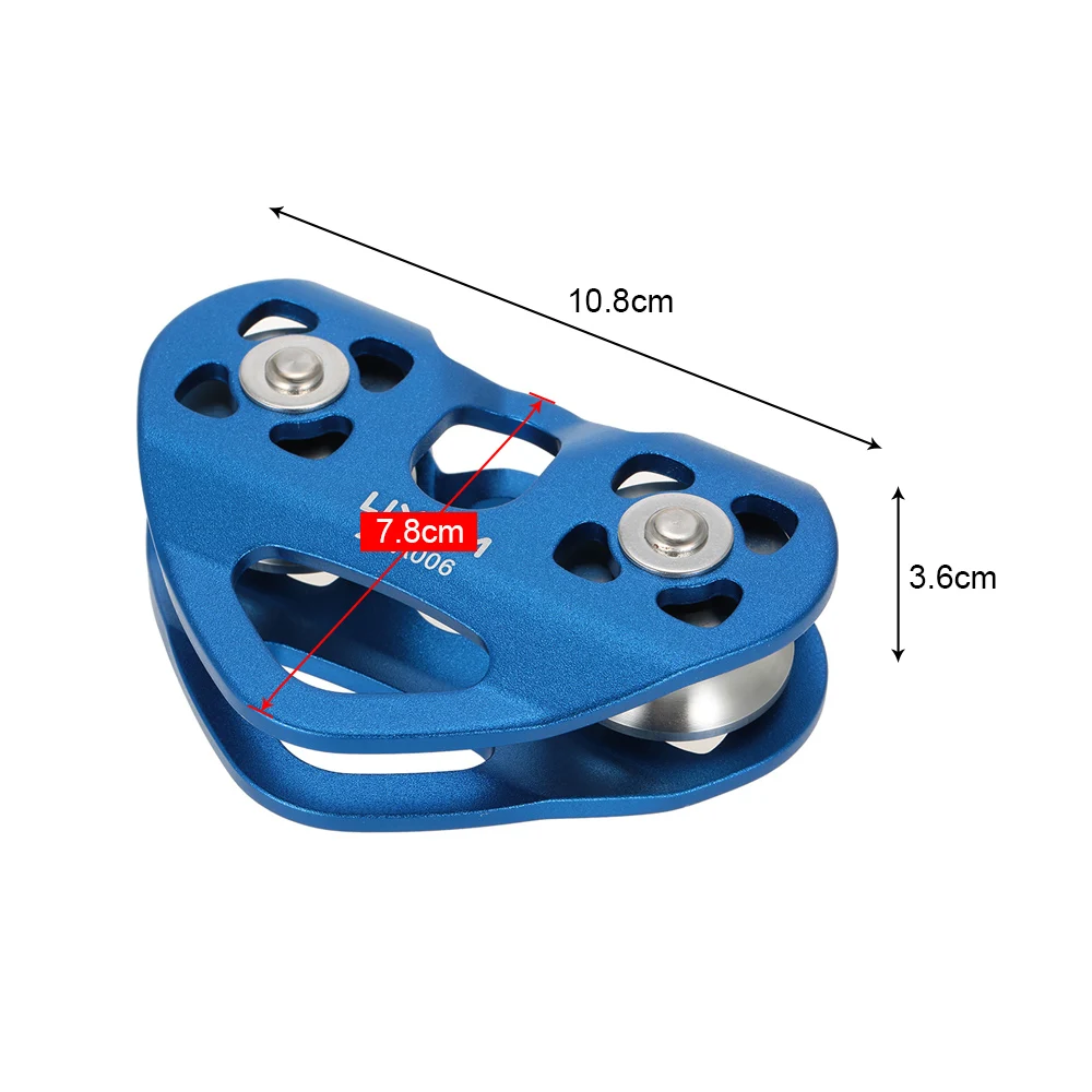 30kN Cable Trolley Pulley with Ball Bearing Outdoor Rock Ice Climbing Accessories Caving Rescue Aluminum Alloy Pulley
30kN Cable Trolley Pulley with Ball Bearing Outdoor Rock Ice Climbing Accessories Caving Rescue Aluminum Alloy Pulley