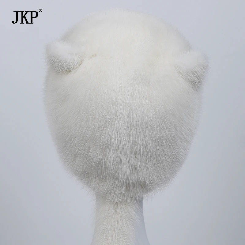 Russian Real Natural mink fur hat for women winter cap Orecchiette cute white and mink tail beanies hat
Russian Real Natural mink fur hat for women winter cap Orecchiette cute white and mink tail beanies hat