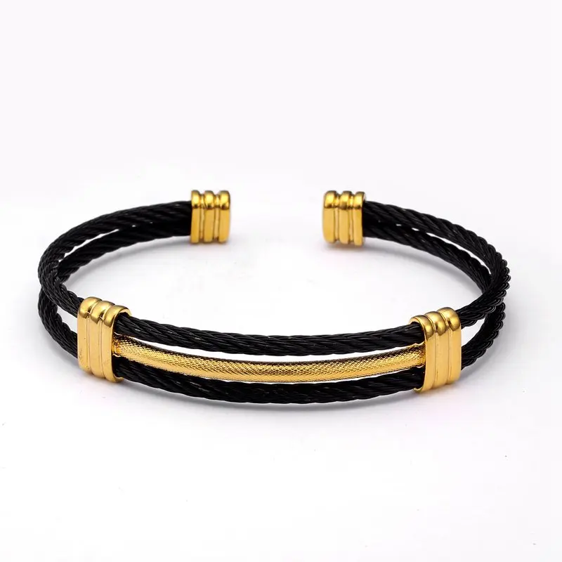 Luxury Unique Braided Stainless Steel Charm Bracelets Men Women Sporty Jewelry Male Wire Cuff Open Chain Link Bangles
Luxury Unique Braided Stainless Steel Charm Bracelets Men Women Sporty Jewelry Male Wire Cuff Open Chain Link Bangles