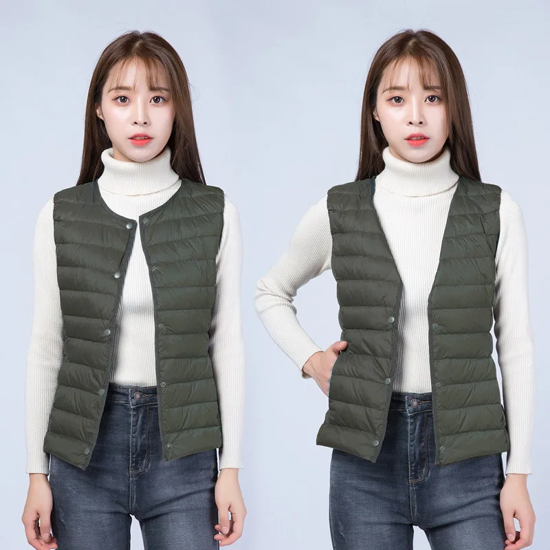 4XL down coat vest winter White duck down jacket office lady 8-color selection down vests
4XL down coat vest winter White duck down jacket office lady 8-color selection down vests