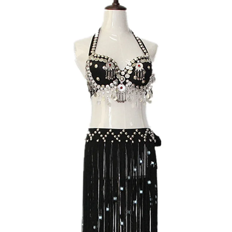 Stage Performance Women Dance Wear Girls Outfit 2 pieces Overskirt Tribal Belly Dance Costume Set Bra and Hip Scarf
Stage Performance Women Dance Wear Girls Outfit 2 pieces Overskirt Tribal Belly Dance Costume Set Bra and Hip Scarf