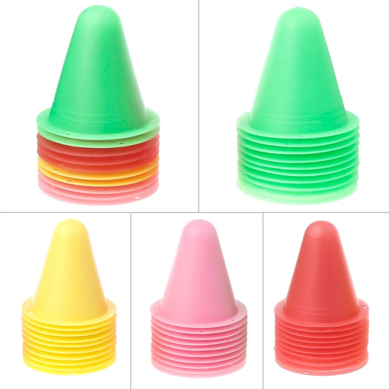 10 Pcs Skate Marker Cones Roller Football Soccer Training Equipment Marking Cup 
10 Pcs Skate Marker Cones Roller Football Soccer Training Equipment Marking Cup