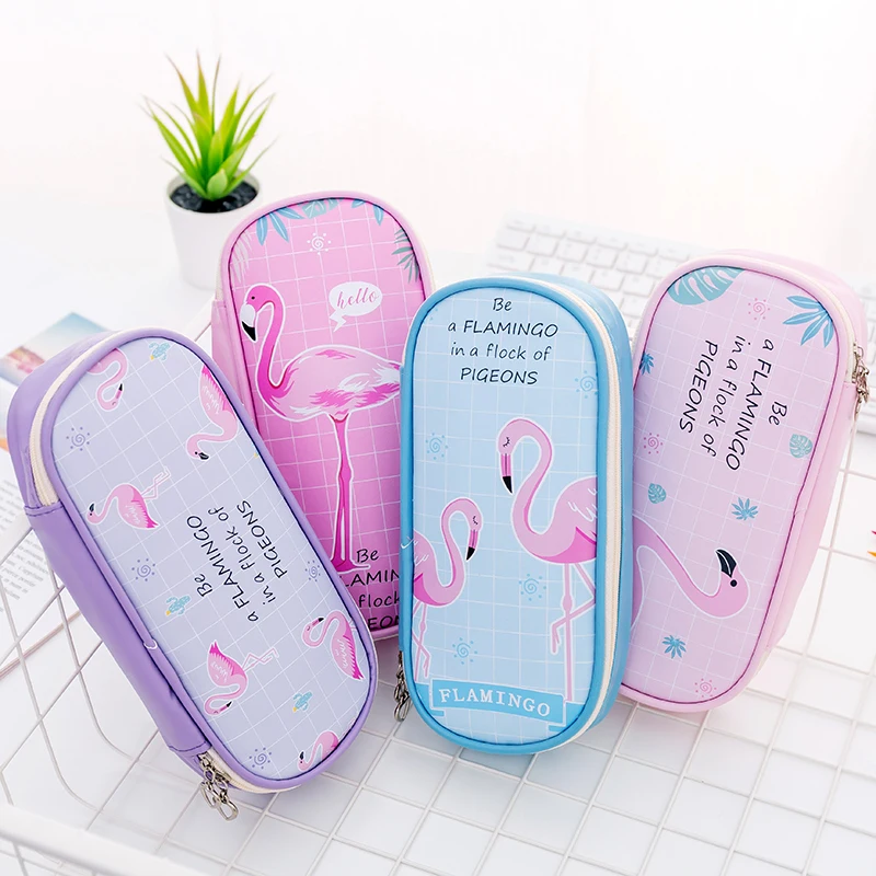 pencil Bag Simple Girls' Large Capacity Stationery Box Children's Lovely Pencil Box Girl Stationery Pouch flamingo pencil case
pencil Bag Simple Girls' Large Capacity Stationery Box Children's Lovely Pencil Box Girl Stationery Pouch flamingo pencil case