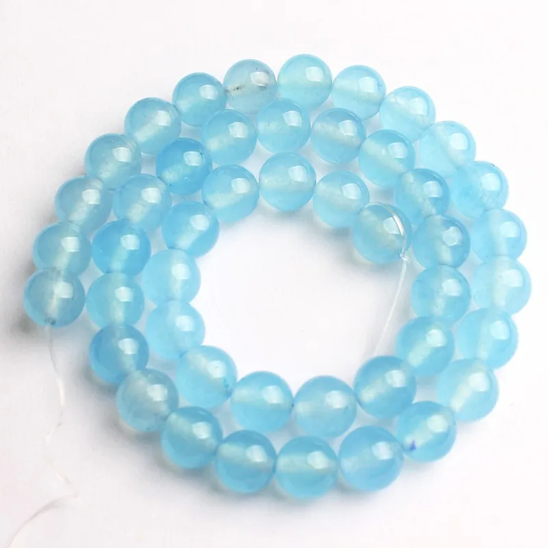 Wholesale Natural Blue Chalcedony Stone Round Loose Beads for Jewelry Making Size 6 8 10 12mm Diy Bead Bracelet Necklace 15 Inch
Wholesale Natural Blue Chalcedony Stone Round Loose Beads for Jewelry Making Size 6 8 10 12mm Diy Bead Bracelet Necklace 15 Inch