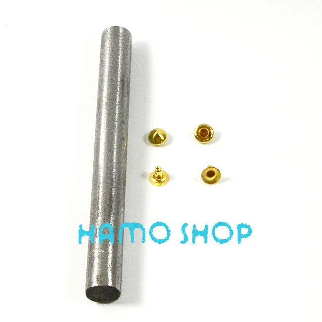 100pcs/lot 6mm Gold Cone Rivet Metal Spike Studs Leather Craft DIY Fashion Biker Rapid Punk Rock With Tool Free Shipping
100pcs/lot 6mm Gold Cone Rivet Metal Spike Studs Leather Craft DIY Fashion Biker Rapid Punk Rock With Tool Free Shipping