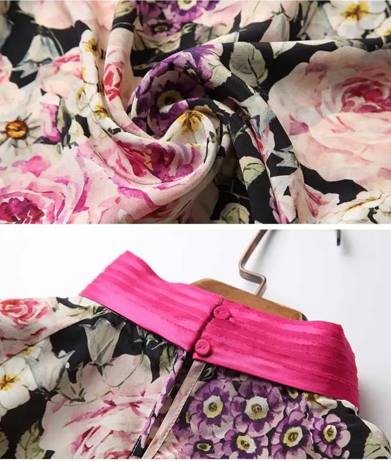 Spring Fashion Women Floral Pattern Long Sleeve Imitation Silk Tops And Blouses , Woman Flower Shirt Womens Stand Collar Blouse
Spring Fashion Women Floral Pattern Long Sleeve Imitation Silk Tops And Blouses , Woman Flower Shirt Womens Stand Collar Blouse
