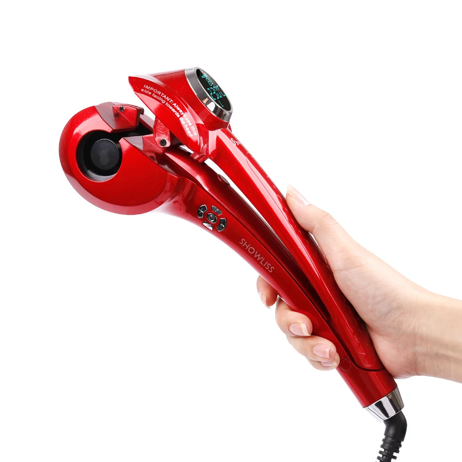 LCD Smart Automatic Hair Curler titanium Heating curl Styler Tools Professional Digital Roller Curling iron Brush comb 110-240V
LCD Smart Automatic Hair Curler titanium Heating curl Styler Tools Professional Digital Roller Curling iron Brush comb 110-240V