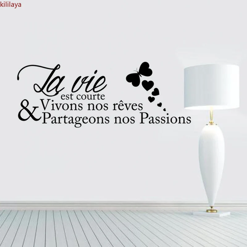 Kililaya French Wall Stickers Muraux Citation La Vie Est Courte Room Decor Home Decoration Accessories
Kililaya French Wall Stickers Muraux Citation La Vie Est Courte Room Decor Home Decoration Accessories