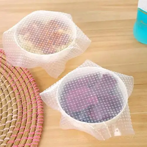 Fashion Home Kitchen Tool Clear Square Reusable Silicone Food Wrapper Seal Cover Film Ziplock Freezer Bag
Fashion Home Kitchen Tool Clear Square Reusable Silicone Food Wrapper Seal Cover Film Ziplock Freezer Bag