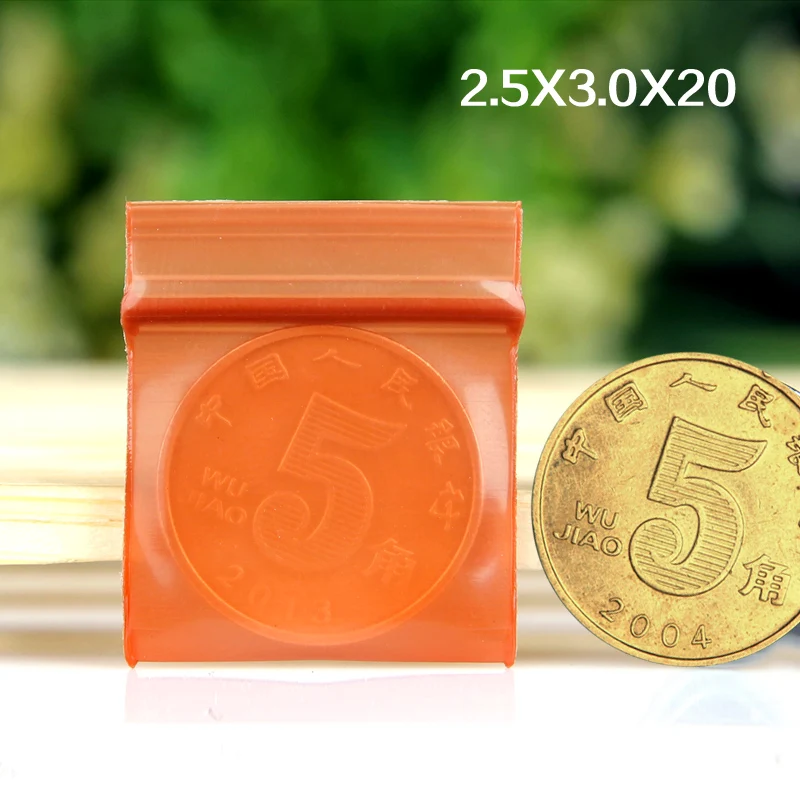 2.5x3cm 500pcs/lot Reclosable Plastic Clear PolyBag For Components Jewelry Orange Ziplock Bag Zip Lock Self Sealing Z029
2.5x3cm 500pcs/lot Reclosable Plastic Clear PolyBag For Components Jewelry Orange Ziplock Bag Zip Lock Self Sealing Z029