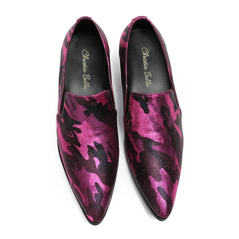 Christia Bella Camouflage Printing Formal Party Dress Men Shoes Genuine Leather Plus Size Pointed Toe Slip on Men Oxfords Shoes
Christia Bella Camouflage Printing Formal Party Dress Men Shoes Genuine Leather Plus Size Pointed Toe Slip on Men Oxfords Shoes