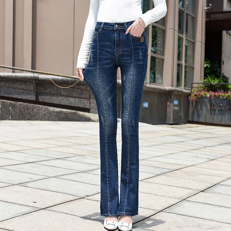 ACRMRAC Women jeans Spring and autumn Slim Solid color Mid-rise jeans elastic force Skinny Straight pants Large size jeans Women
ACRMRAC Women jeans Spring and autumn Slim Solid color Mid-rise jeans elastic force Skinny Straight pants Large size jeans Women