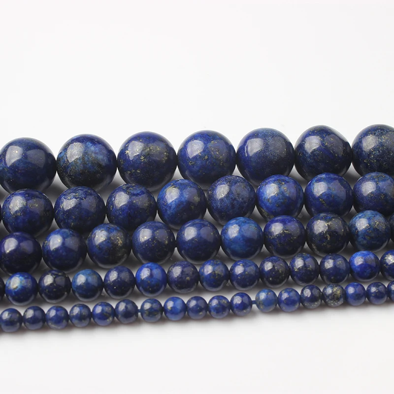 Lingxiang Natural Jewelry Lapis Lazuli Stones Loose Beads 4/6/8/10/12mm Suitable for DIY Female Bracelet Necklace Accessories
Lingxiang Natural Jewelry Lapis Lazuli Stones Loose Beads 4/6/8/10/12mm Suitable for DIY Female Bracelet Necklace Accessories