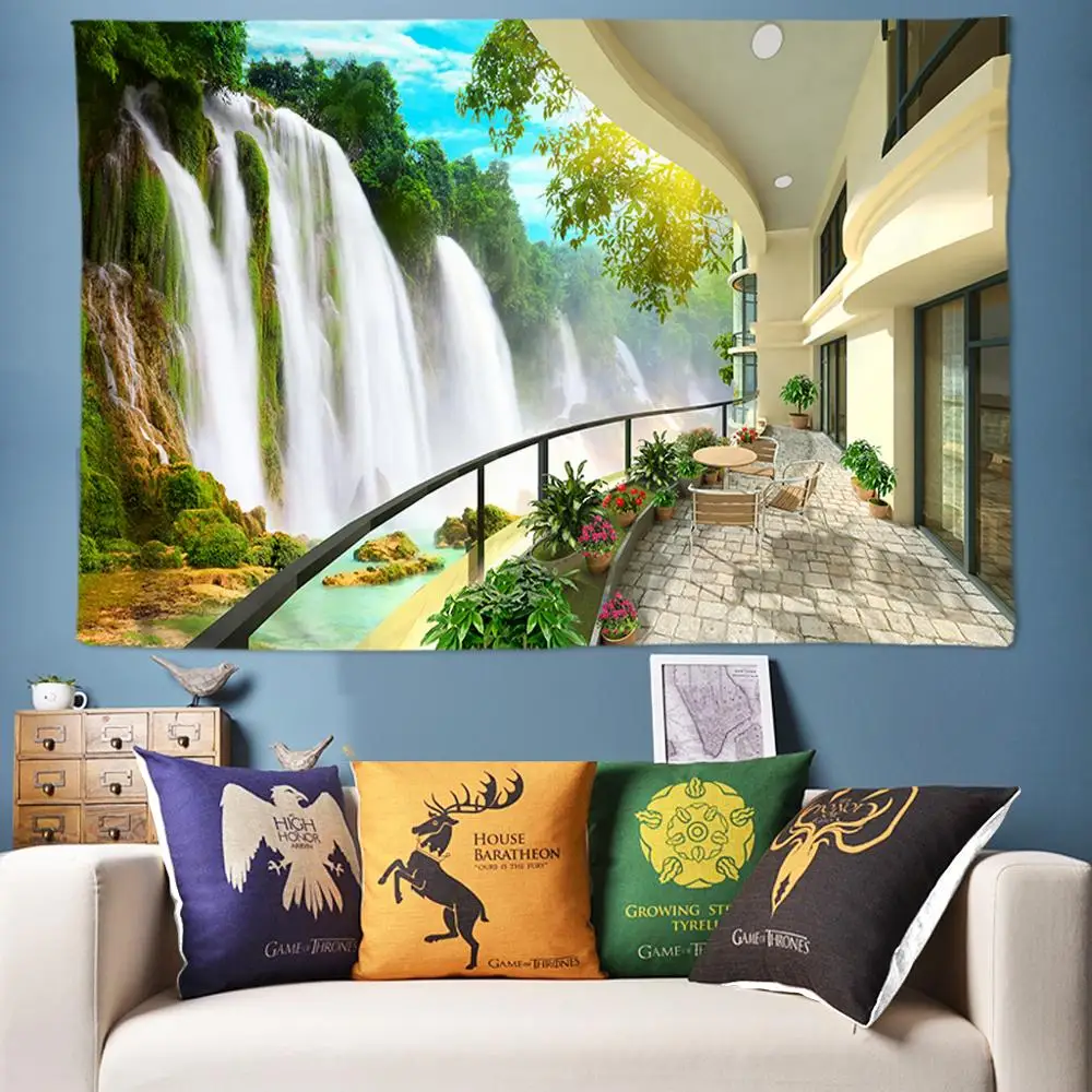 Large 200x300cm Waterfall Tapestry Nature Wall Hanging 3D Indian Mandala Tapestry Art Boho Decor Bedroom Wall Cloth Sofa Blanket
Large 200x300cm Waterfall Tapestry Nature Wall Hanging 3D Indian Mandala Tapestry Art Boho Decor Bedroom Wall Cloth Sofa Blanket