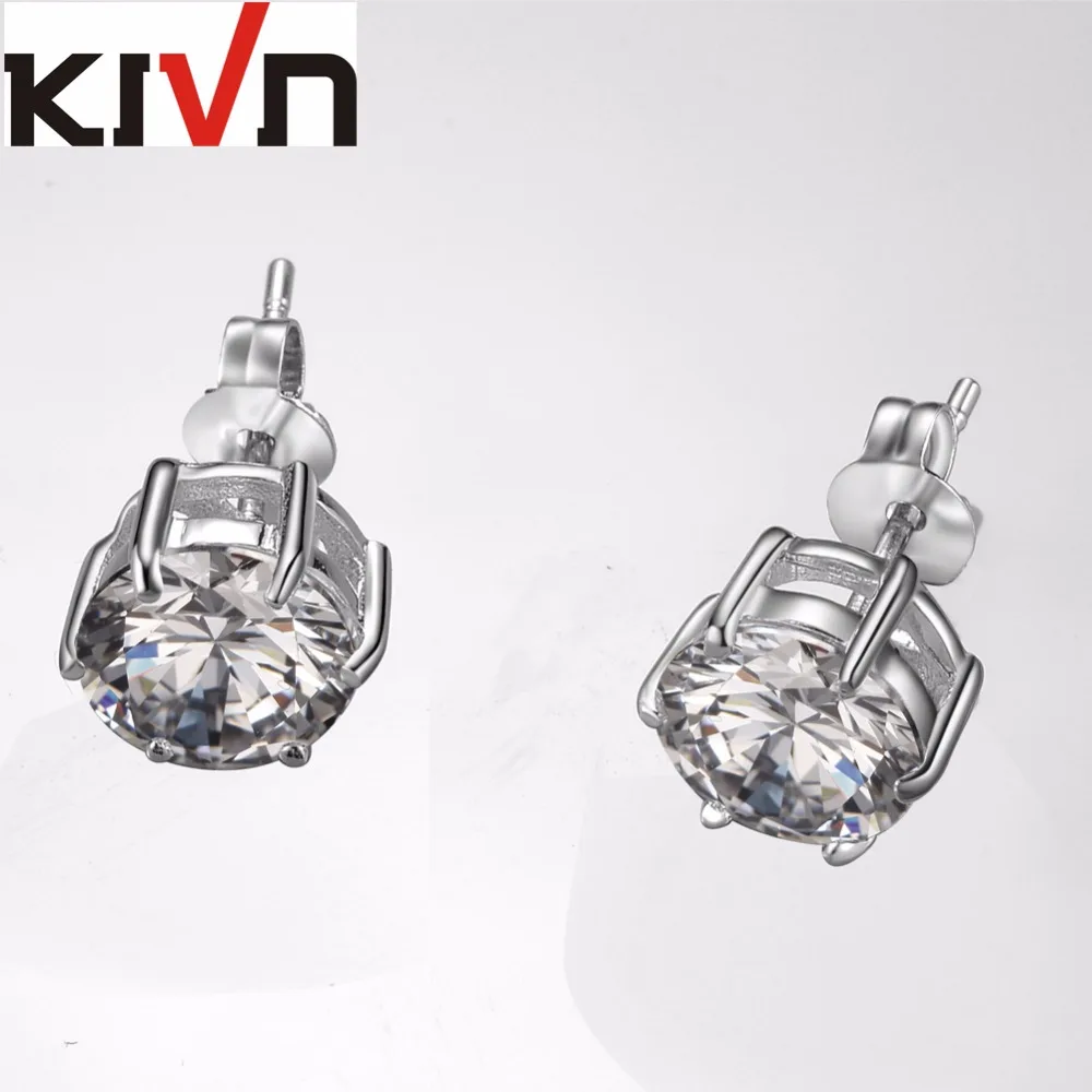 KIVN Fashion Jewelry Simple Round 8mm CZ Cubic Zirconia Post Stud Earring Mothers Day Birthday Gifts 10pcs Lot Wholesale
KIVN Fashion Jewelry Simple Round 8mm CZ Cubic Zirconia Post Stud Earring Mothers Day Birthday Gifts 10pcs Lot Wholesale