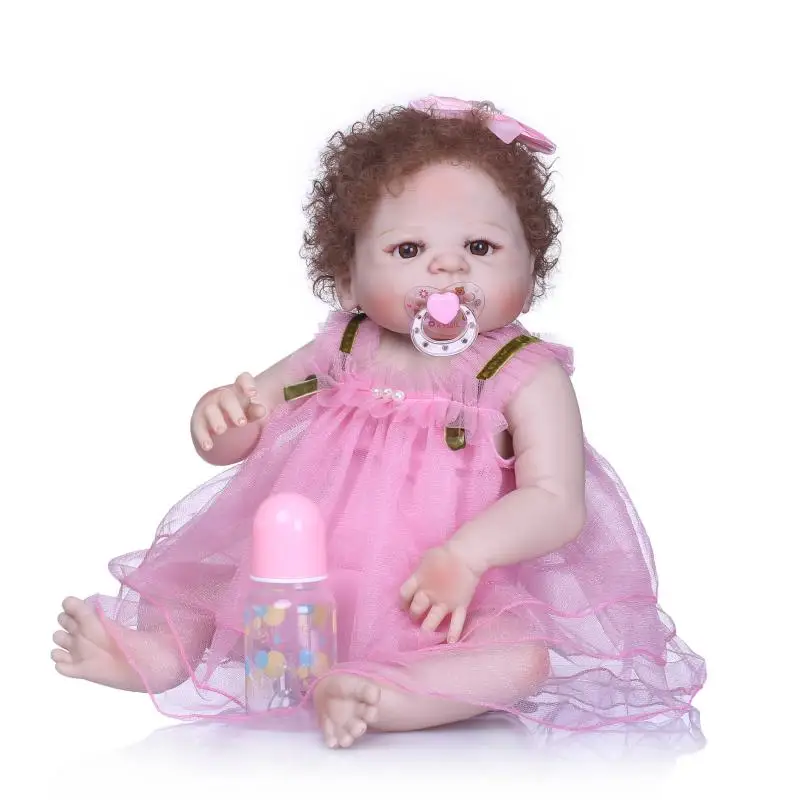 57CM Curls Hair Fashion Doll Full Silicone Bebe Reborn Boneca Newborn Baby Toys Baby Kids Dolls for Girls
57CM Curls Hair Fashion Doll Full Silicone Bebe Reborn Boneca Newborn Baby Toys Baby Kids Dolls for Girls