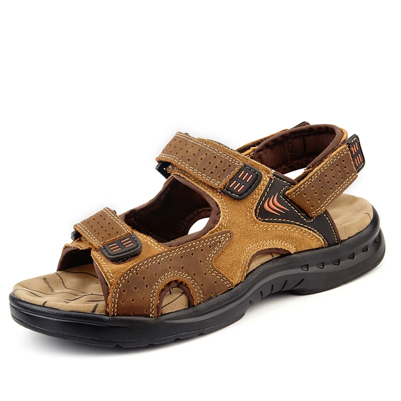 Top quality Men Sandals genuine Leather Soft Sole Casual Shoes comfortable Outdoor Beach Sandals shoes Summer Men's Slipper
Top quality Men Sandals genuine Leather Soft Sole Casual Shoes comfortable Outdoor Beach Sandals shoes Summer Men's Slipper