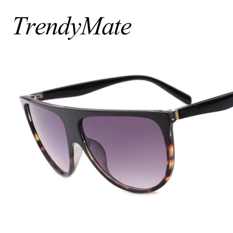 TrendyMate 2017 женские солнцезащитные очки на плоской подошве дизайнерские больших