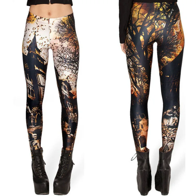 3D Digital Print HalloweenHaunted House Leggings Women Elastic Pants Trousers Ropa Mujer
3D Digital Print HalloweenHaunted House Leggings Women Elastic Pants Trousers Ropa Mujer