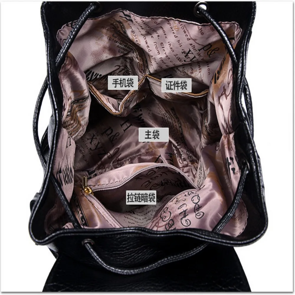 KLY 100% женский рюкзак из натуральной кожи 2019 Новый Весна и Лето Модный