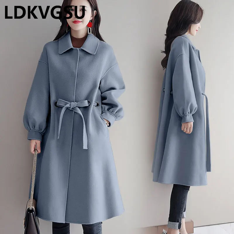 Winter Jacket Female 2018 Autumn Winter New Korean Loose Single Breasted With Belt Solid Color Women Woolen Coat Is1091
Winter Jacket Female 2018 Autumn Winter New Korean Loose Single Breasted With Belt Solid Color Women Woolen Coat Is1091
