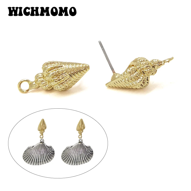 New 20*9mm 6pieces/bag High Quality Zinc Alloy Conch Shell Earring Base Connectors Linkers for DIY Earring Jewelry Accessories
New 20*9mm 6pieces/bag High Quality Zinc Alloy Conch Shell Earring Base Connectors Linkers for DIY Earring Jewelry Accessories