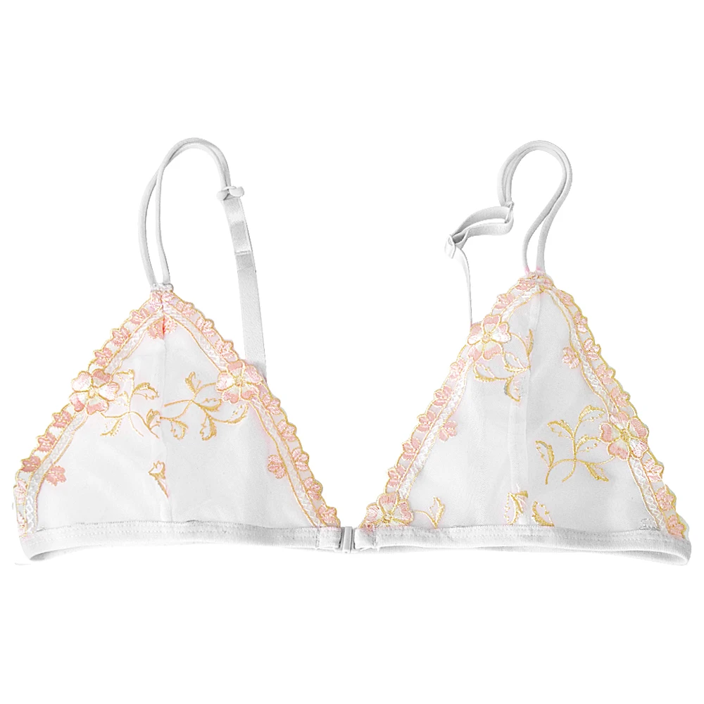 Pretty Lace Triangle Bra For Women Sexy Lingerie Front Closure Bralette Floral Ultra Thin Plus Size A B C D 32 34 36 38 40 42 44
Pretty Lace Triangle Bra For Women Sexy Lingerie Front Closure Bralette Floral Ultra Thin Plus Size A B C D 32 34 36 38 40 42 44