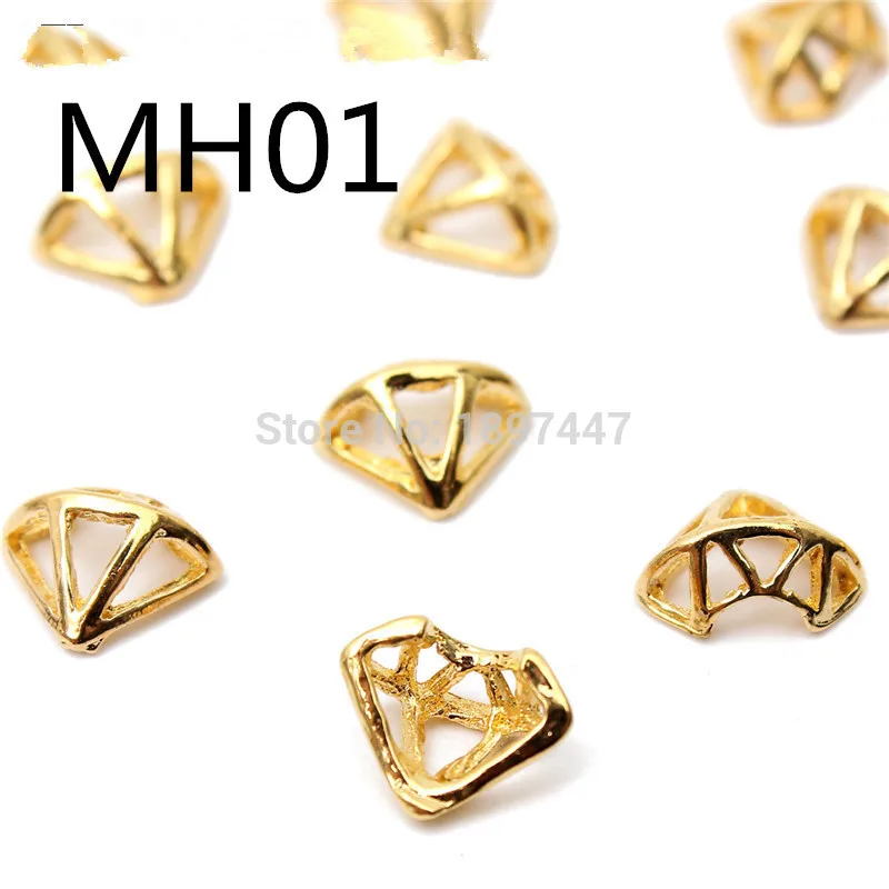 20pcs Gold metal nail art Diamond shape Hollow design Glitter Alloy Studs Jewelry for DIY 3D nails Art decorations supplies
20pcs Gold metal nail art Diamond shape Hollow design Glitter Alloy Studs Jewelry for DIY 3D nails Art decorations supplies