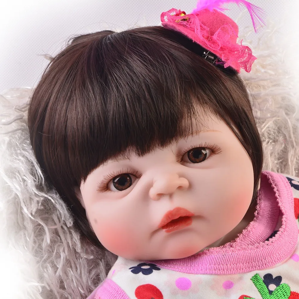 Cartoon 23 Inch Reborn Baby Girl Dolls Touch Real Full Silicone Vinyl Body Reborn Doll DIY Toy For Kids Birthday Christmas Gift
Cartoon 23 Inch Reborn Baby Girl Dolls Touch Real Full Silicone Vinyl Body Reborn Doll DIY Toy For Kids Birthday Christmas Gift