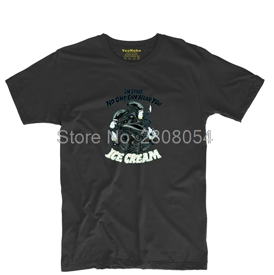 Xenomorph Видеть Слышать Вы Мороженое Мужские и Женские Новые Tee Буквы Напечатаны