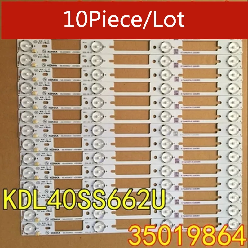 10 Pieces/lot original new LED strip for KONKA KDL40SS662U 35019864 4 LEDs(6V) 327mm Free shipping
10 Pieces/lot original new LED strip for KONKA KDL40SS662U 35019864 4 LEDs(6V) 327mm Free shipping