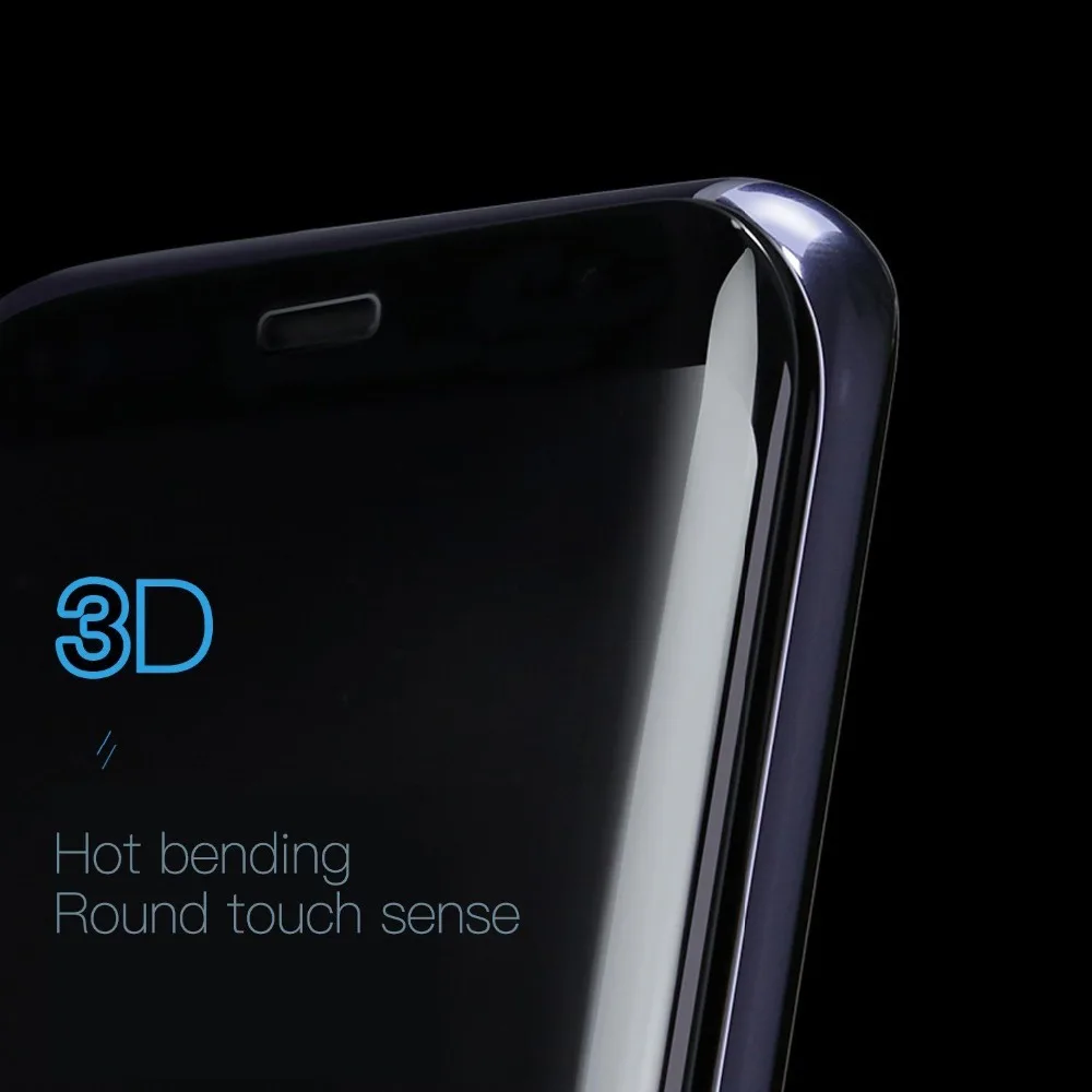 HOPCHAM 3D изогнутое круглое Защитное стекло для Samsung Galaxy S9 plus 9H | Мобильные телефоны и