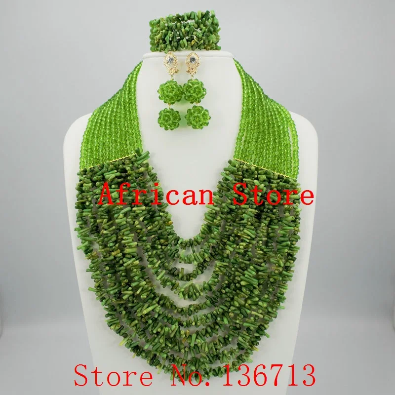 Costume Green Artificial Coral Beads bride bridesmaid nigerian wedding african coral beads jewelry set Free shipping R665
Costume Green Artificial Coral Beads bride bridesmaid nigerian wedding african coral beads jewelry set Free shipping R665