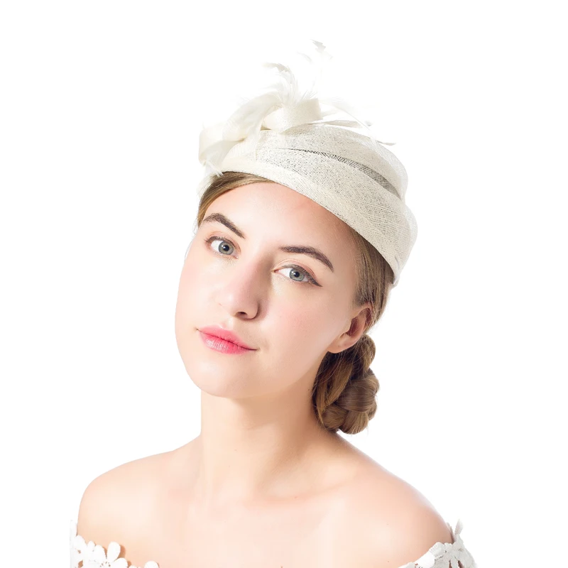 Elegant Ladies royal Fascinators Hat Sinamay Fascinator Women Linen Feather Hat Wedding Party Hair Accessory Feather Race Hat
Elegant Ladies royal Fascinators Hat Sinamay Fascinator Women Linen Feather Hat Wedding Party Hair Accessory Feather Race Hat