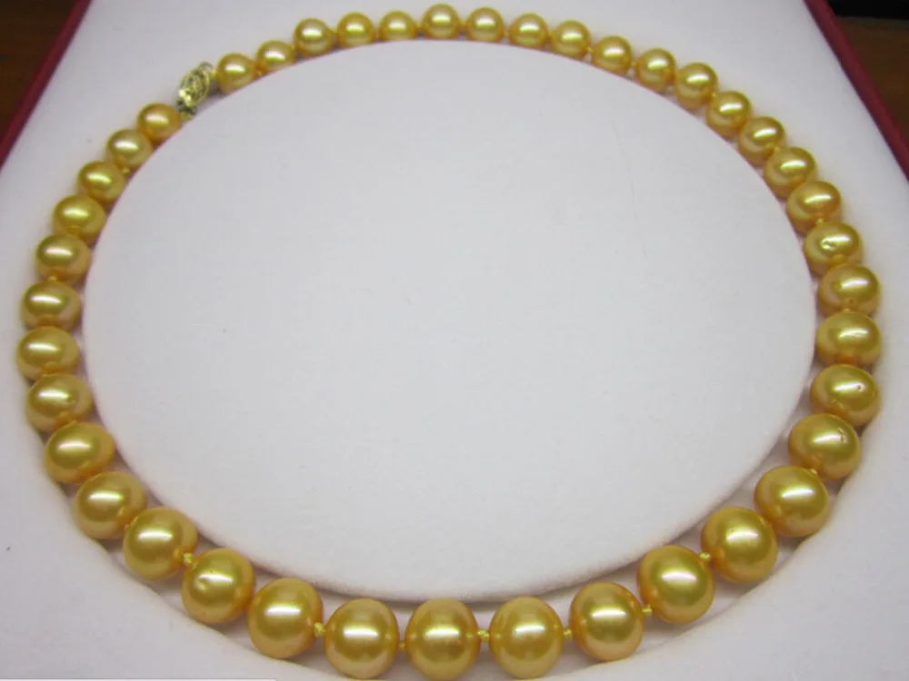 Selling jewerly >10-11mm Genuine gold south sea pearl necklace yellow mark clasp 18">free shipping
Selling jewerly >10-11mm Genuine gold south sea pearl necklace yellow mark clasp 18">free shipping