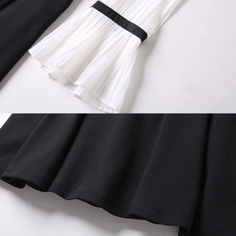 2019 Patchwork Flare Sleeve Long Sleeve Dress Office Ladies Color Block Casual Mini Dresses Workwear
2019 Patchwork Flare Sleeve Long Sleeve Dress Office Ladies Color Block Casual Mini Dresses Workwear