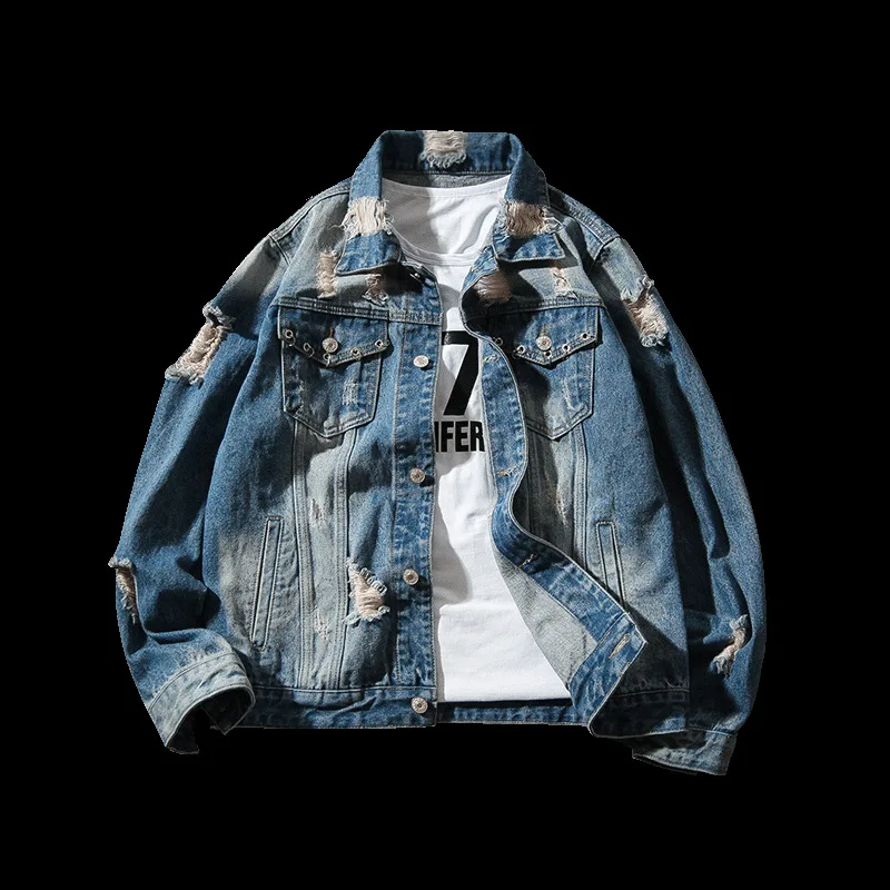 Retro Slim Ripped Denim Jackets Men Tops Coats Spring Men Washed Long Sleeve Jeans Jacket Casaco Masculino Plus Size 5xl Outwear
Retro Slim Ripped Denim Jackets Men Tops Coats Spring Men Washed Long Sleeve Jeans Jacket Casaco Masculino Plus Size 5xl Outwear