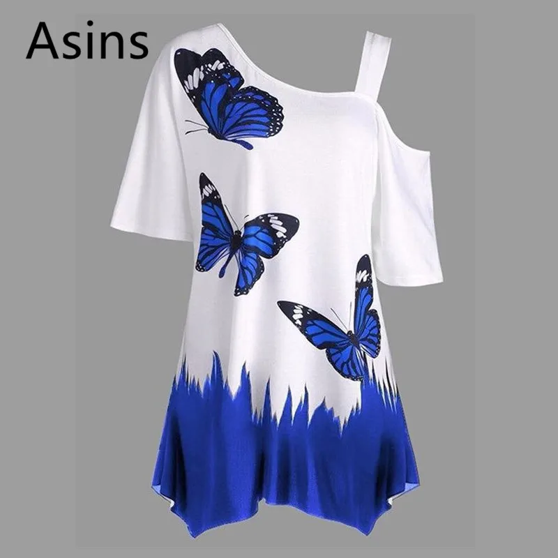 Asins women T-shirt 2019 summer new casual fashion o neck high waist butterfly printing short sleeve simple wild sexy T-shirt
Asins women T-shirt 2019 summer new casual fashion o neck high waist butterfly printing short sleeve simple wild sexy T-shirt