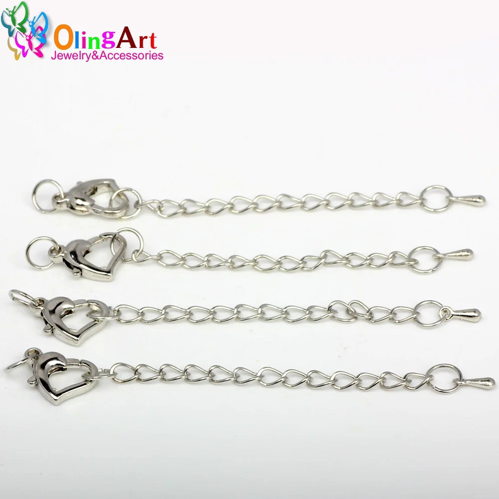 OlingArt 75MM 6PCS/Lot Peach Heart Rhodium Plated/Gold DIY Necklace Bracelet Crimp Ends Extended Chains Tails Clasp Making
OlingArt 75MM 6PCS/Lot Peach Heart Rhodium Plated/Gold DIY Necklace Bracelet Crimp Ends Extended Chains Tails Clasp Making